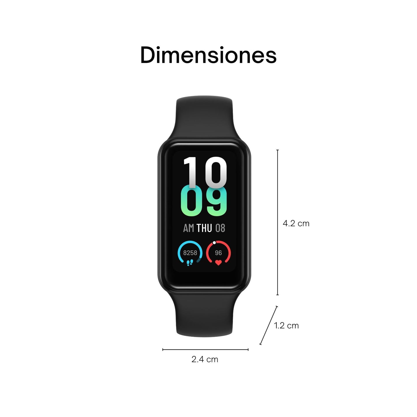 Amazfit Band 7 Fitness & Activity Tracker, Step Monitoring, Heart Rate & SpO2 Monitoring, Virtual Pacer, 18-Day Battery, Sleep Quality Analysis, Alexa Built-In, Water Resistant, (Black)