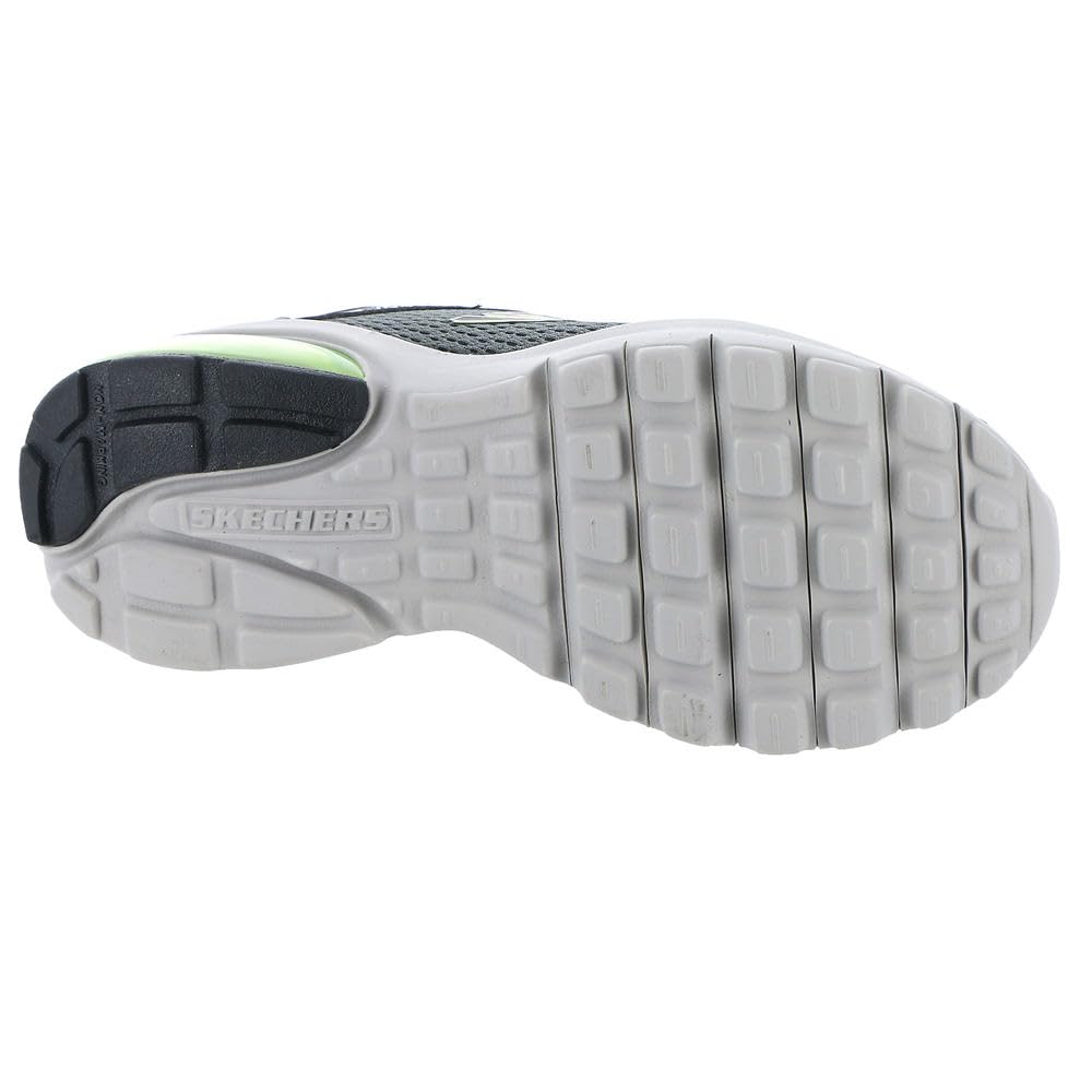 Skechers Kids Boys Skechers Razor Air-Hyper-Brisk Sneaker, Charcoal/Black, 6, Big Kid