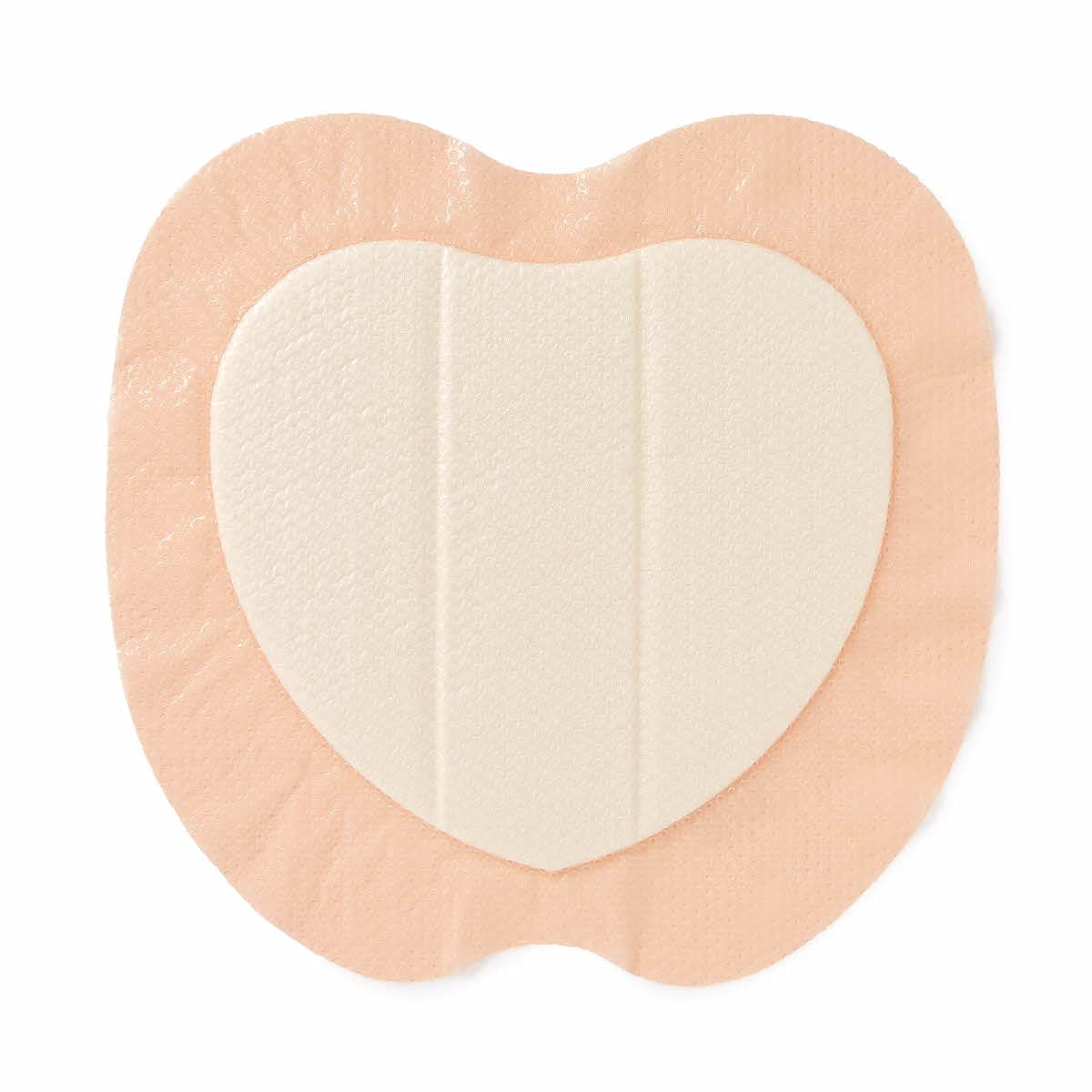Medline Optifoam Gentle EX Bordered Foam Adhesive Dressing, 9" x 9" Sacral (5 Count)