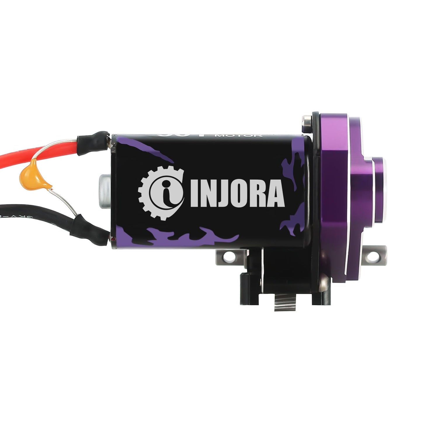 INJORA 050 50T Brushed Motor with Helical Gear Complete Transmission for SCX24 AX24 1/24 RC Crawler Upgrade