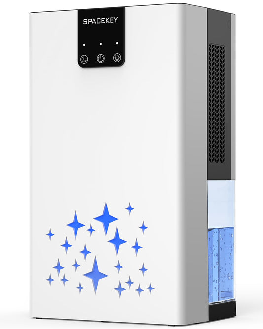 Dehumidifier, 95 OZ Water Tank Dehumidifiers for Home with Auto Shut Off, 1000 sq. ft. Dehumidifier for Bedroom Bathroom Basement Rv with 7 Color Light, Quiet Dehumidifiers with Sleep Mode