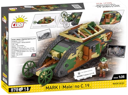 COBI Historical Collection Great War The Tank Museum Mark I (Male) No. C.19.