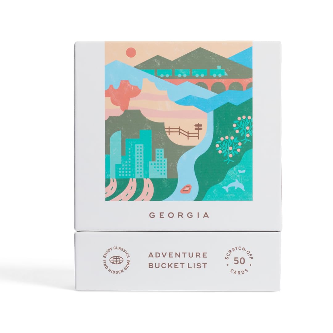 Reach International Outfitters Georgia Adventure Bucket List: 50 Scratch-Off Cards for Outdoor Activities, Tourist Attractions, and Road Trips - Perfect Travel Gift and Guide for Exploring