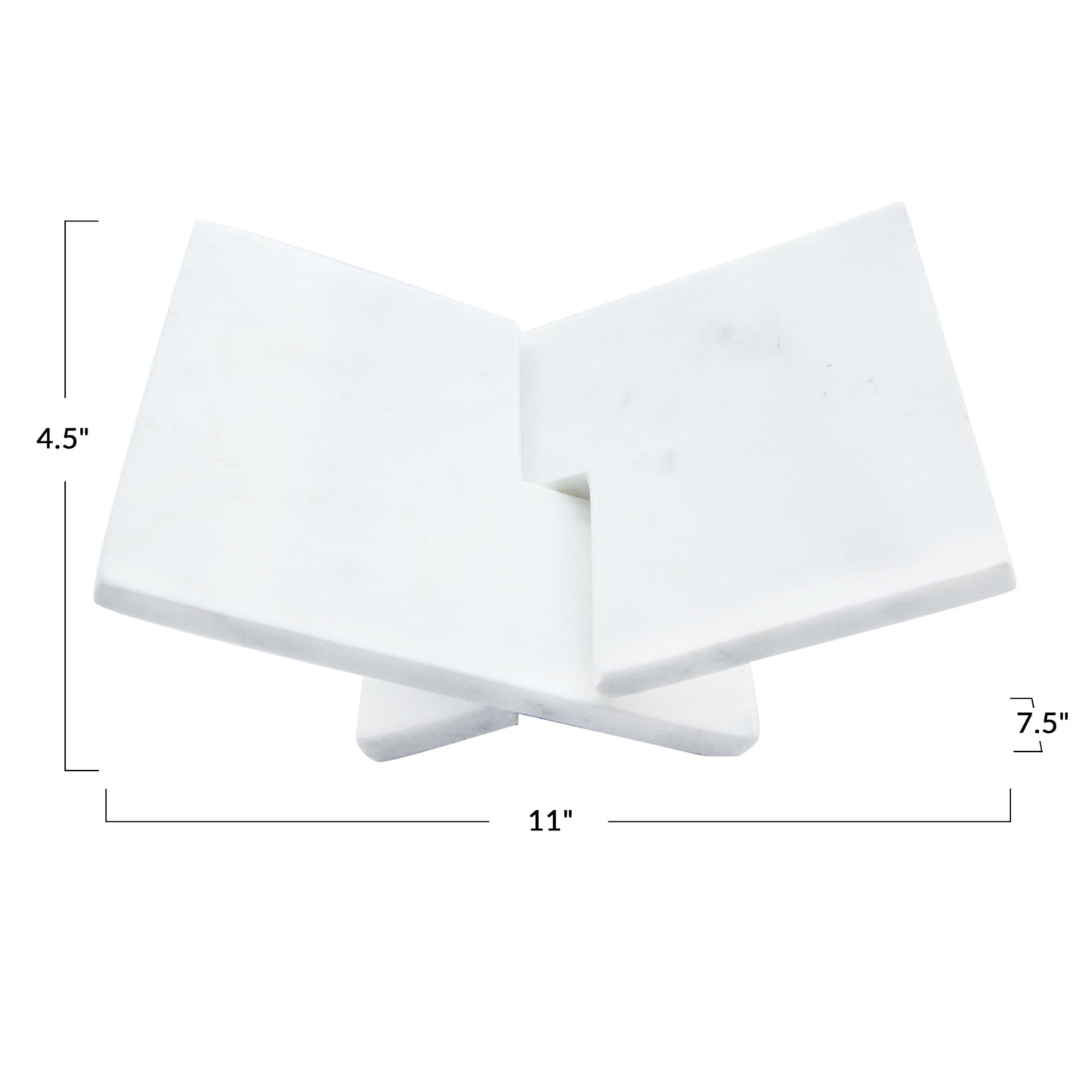 Bloomingville Decorative Marble Book Holder, White