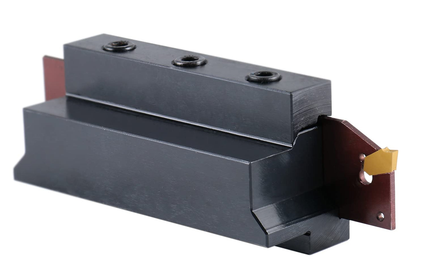 Accusize Industrial Tools 1'' Self-Lock Block Sltbn25.4-6 with 10 Pcs Gtn-3 Carbide Inserts and 1 Pc 0.120'' Width Ncih32-3 Blade, 2410-1010