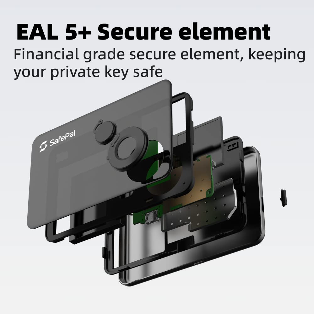 SafePal S1 Cryptocurrency Hardware Wallet, Open Source Crypto Wallet, Securely Stores Private Keys, Cold Storage for Bitcoin, Ethereum and More Tokens, NFTs, Seed Phrases & Crypto Assets