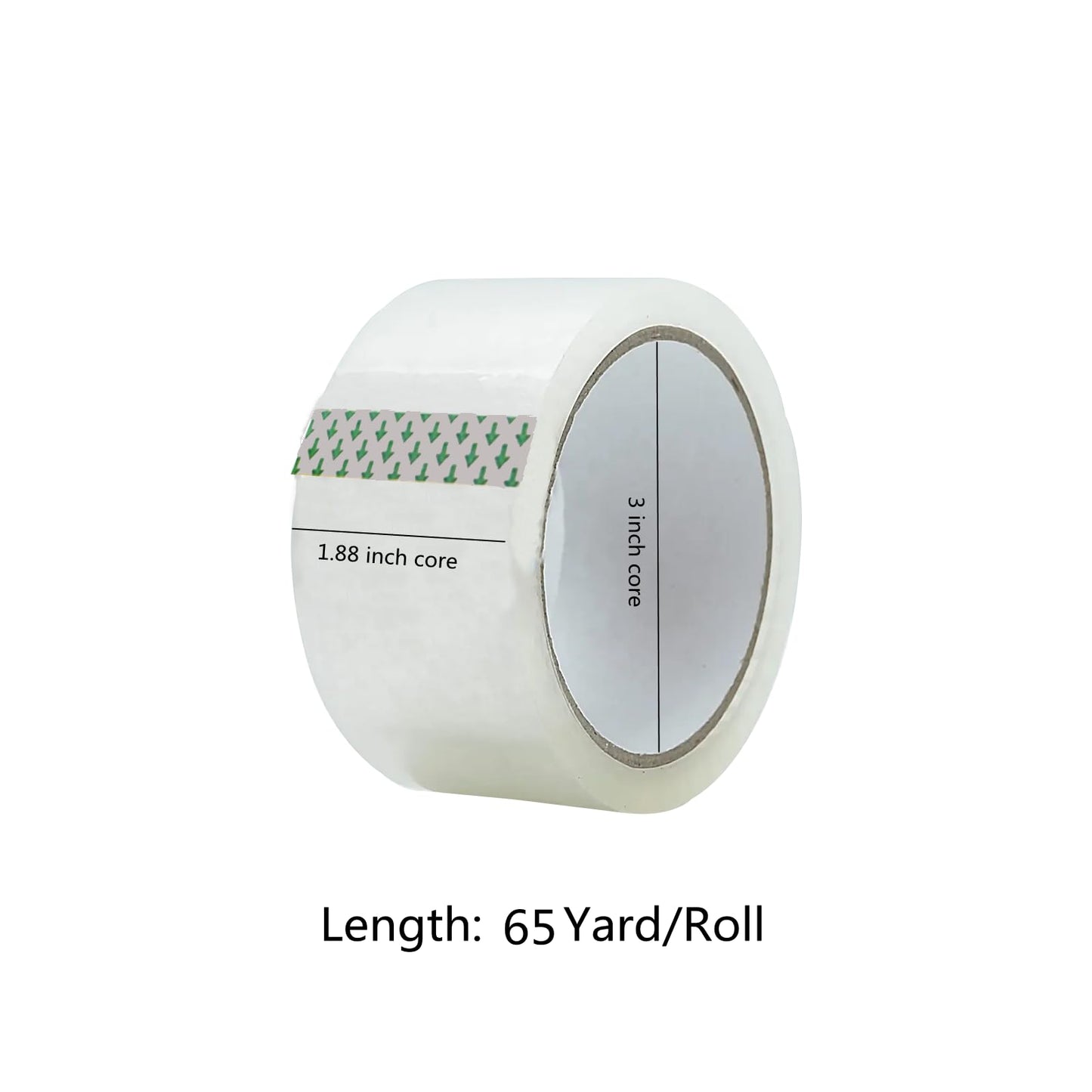 Minghaoda Clear Packing Tape (36 Rolls), Heavy Duty Packaging Tape for Shipping Packaging Moving Sealing, 2 inches Wide, 65 Yards Per Roll
