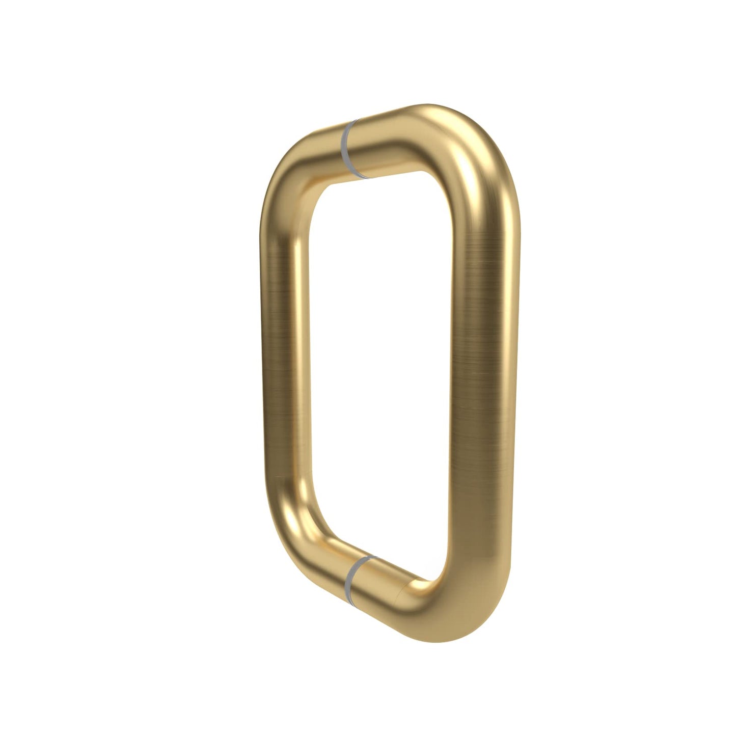 CKB 6" Shower Door Handle, Shower Glass Door Pull Back to Back Handle Compatible with 1/4" to 1/2" Thickness Glass for Frameless Shower Doors, Satin Gold with 304 Stainless Steel