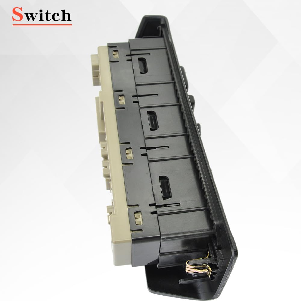 Driver Side Door Lock 15883323 and Master Power Window Switch&Bezel Assembly Compatible with 2003 2004 2005 2006 2007 2008 Chevy Avalanche Silverado Suburban Tahoe Cadillac Escalade GMC Yukon 15181220