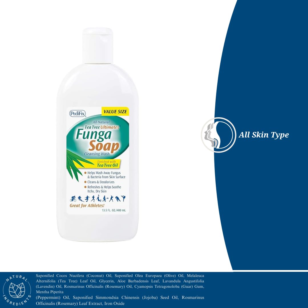 Pedifix FungaSoap Cleansing Wash - 13.5 fl. oz (Packaging May Vary) (Pack of 2)