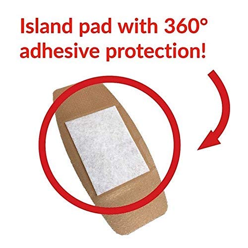 School Health - Adhesive Bandages, Comfortable Form-Fitting Protection & Wound Care for Minor Cuts and Scrapes, Premium Adhesive Stays Secure with Movement or Perspiration, Plastic, 1" x 3" 750/Box