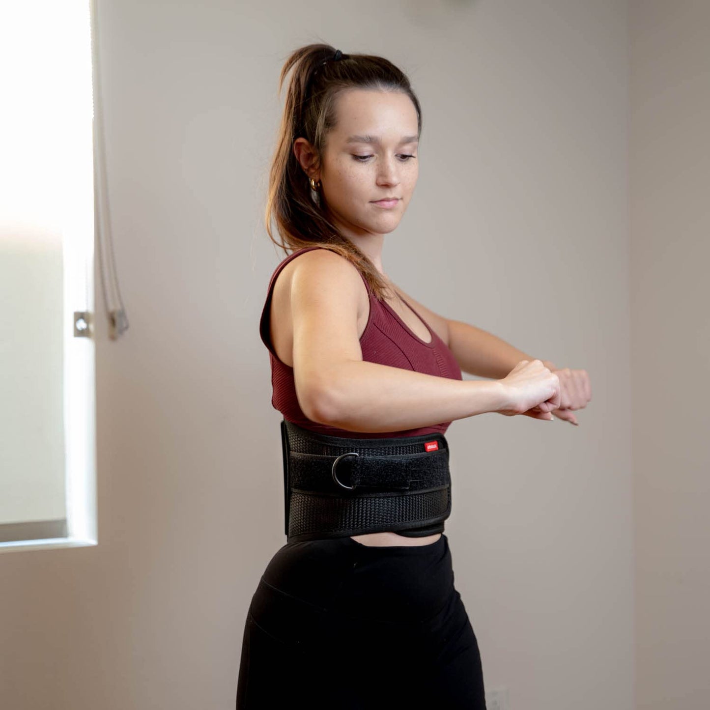 Ottobock The S.P.I.N.E. Adjustable Lower Back Brace with Pulley System - Lumbar Back Support Belt for Men and Women - Compression to Relieve Lower Back Pain & Spine Pressure, Medium