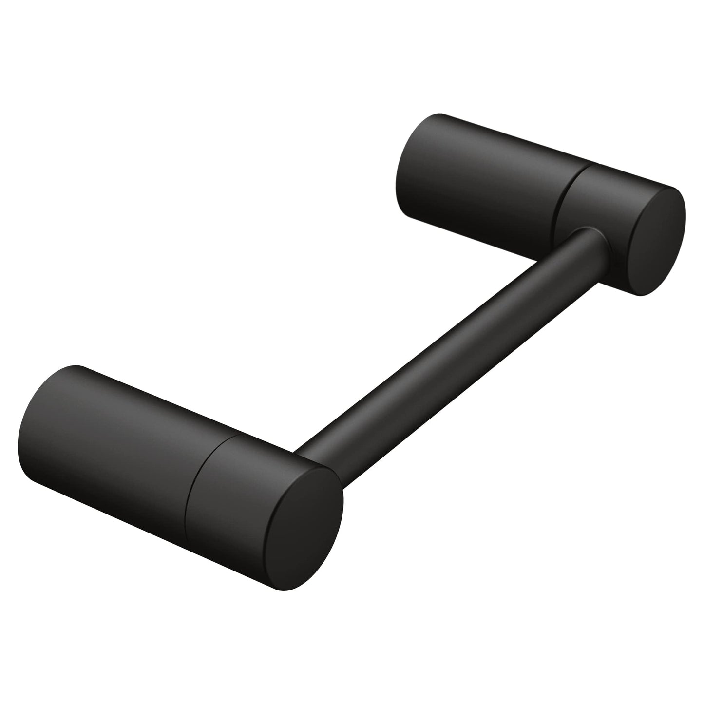 Moen Matte Black Align Pivoting Double Post Modern Toilet Paper Holder, YB0408BL