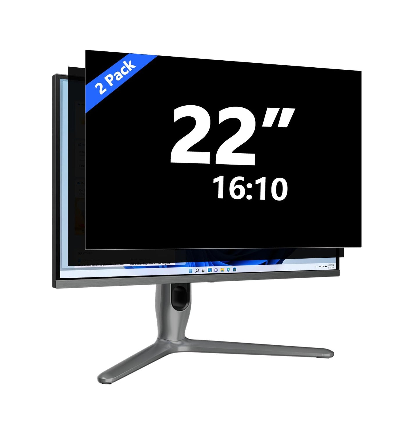 22 Inch Privacy Screen for Computer Monitor Eye Protection Anti Glare Blue Light Monitor Privacy Shield Screen 22 Inch 16:10 Aspect Ratio [2 Pack]