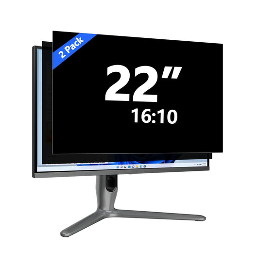 22 Inch Privacy Screen for Computer Monitor Eye Protection Anti Glare Blue Light Monitor Privacy Shield Screen 22 Inch 16:10 Aspect Ratio [2 Pack]