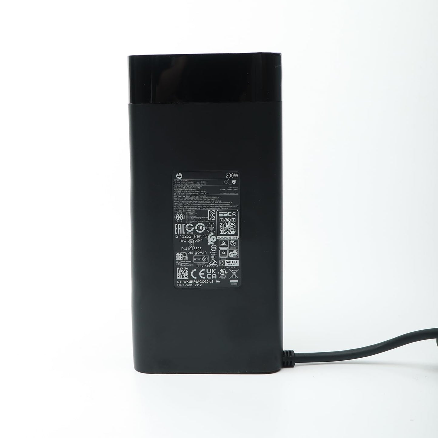 Original For HP 19.5V 10.3A 200W AC Adapter for HP ZBook 17 G5 Series, HP Laptop 15-dc0000 Series, Compatible with P/N: TPN-DA10, L00818-850, L00895-003, ADP-200HB B, W2F75AA.