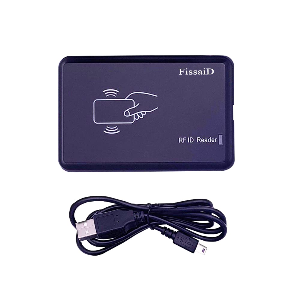 RFID Reader 125KHz - Reads Proximity Cards & EM4100 ID Card - USB Reader Emulates Keyboard for Linux, Android, Win, iOS