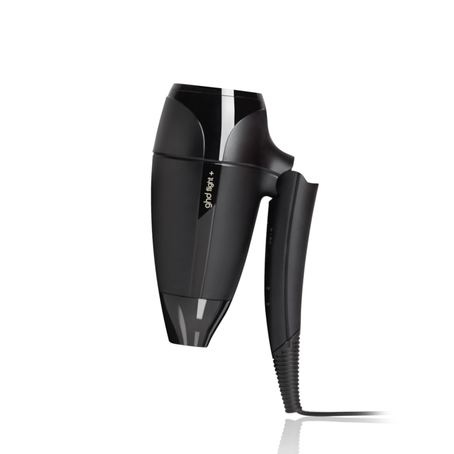 ghd Flight+ Travel Hair Dryer ― 1300w Professional Portable Hair Volumizer, Suitcase Friendly, Lightweight, Powerful, and Compact Blow Dryer with Luxurious Travel Case ― Black
