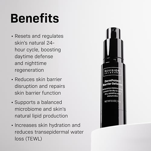 Revision Skincare DermProtect Barrier Defense™, Intensive Moisturizer for Dry, Sensitive, and Mature Skin, Hydrates and Strengthens Skin Barrier