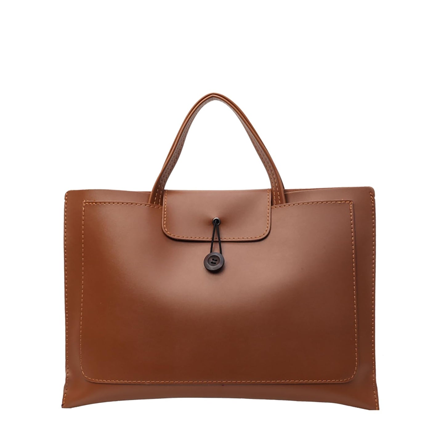 Tote bag,Laptop Bag for Women and Men, Waterproof Leather Computer Bags Business Office Work Bag Briefcase (brown)