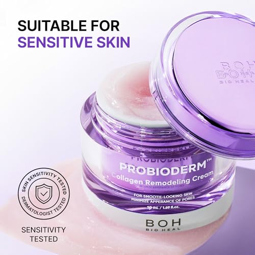 BIOHEAL BOH Probioderm™ Collagen Remodeling Cream 1.69 fl oz (50 ml) | Pore Tightening Cream with 150,000 Collagen Capsules for Firmness & Smooth Texture | Lightweight Moisturizer for Flawless Skin