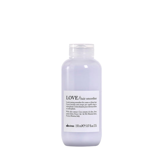 Davines LOVE Hair Smoother, Leave-On Cream To Smooth Frizzy, Unruly Or Wavy Hair Weightlessly, White, 5.07 Fl. Oz.
