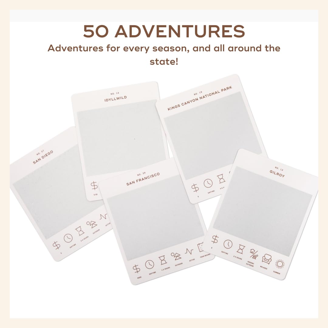 Reach International Outfitters California Adventure Bucket List: 50 Scratch-Off Cards for Outdoor Activities, Tourist Attractions, and Road Trips - Perfect Travel Gift and Guide for Exploring