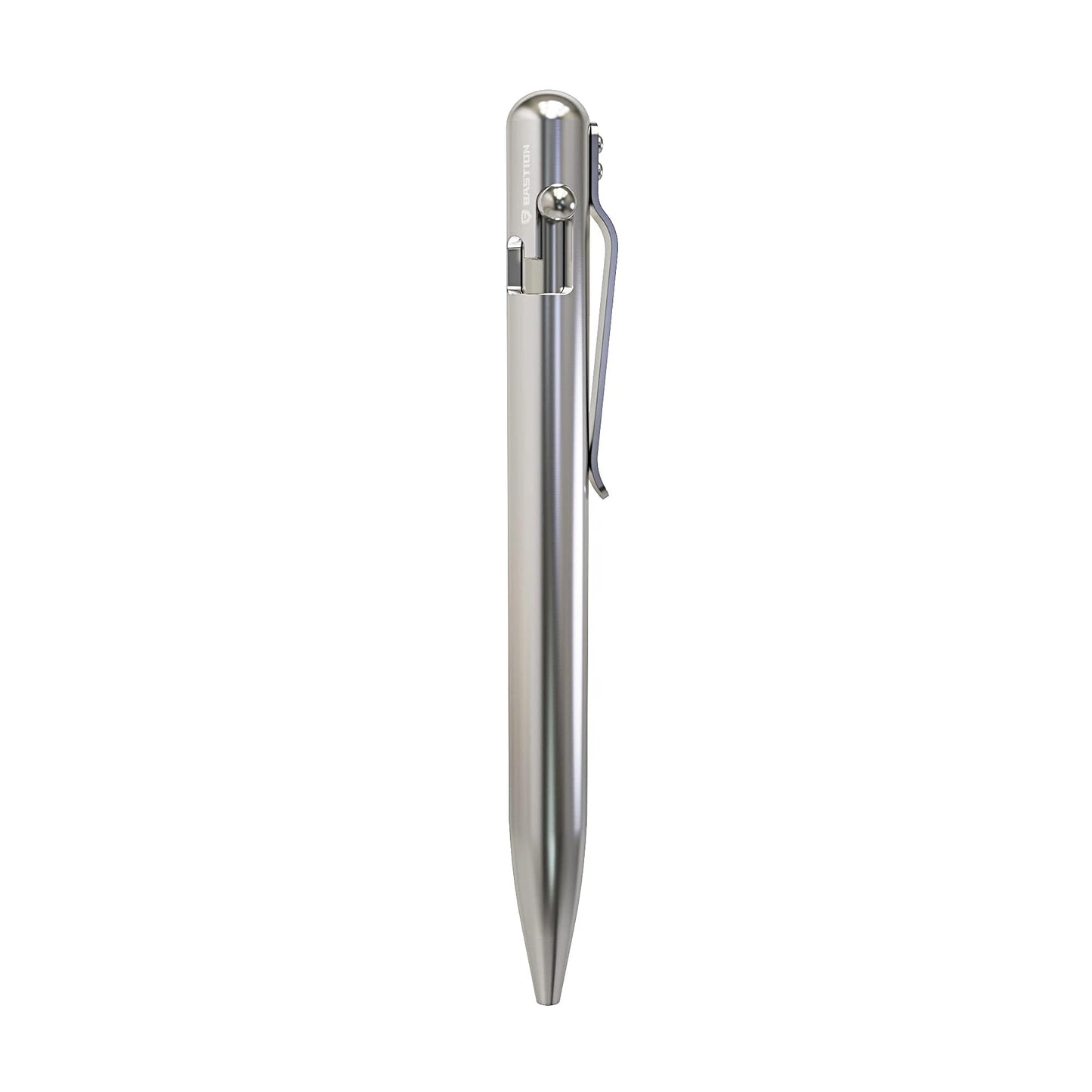 BASTION® Luxury Bolt Action Pen, Durable Professional Ballpoint Pen with Fine Tip, EDC Pen Ink Refillable Pen - 100% Stainless Steel