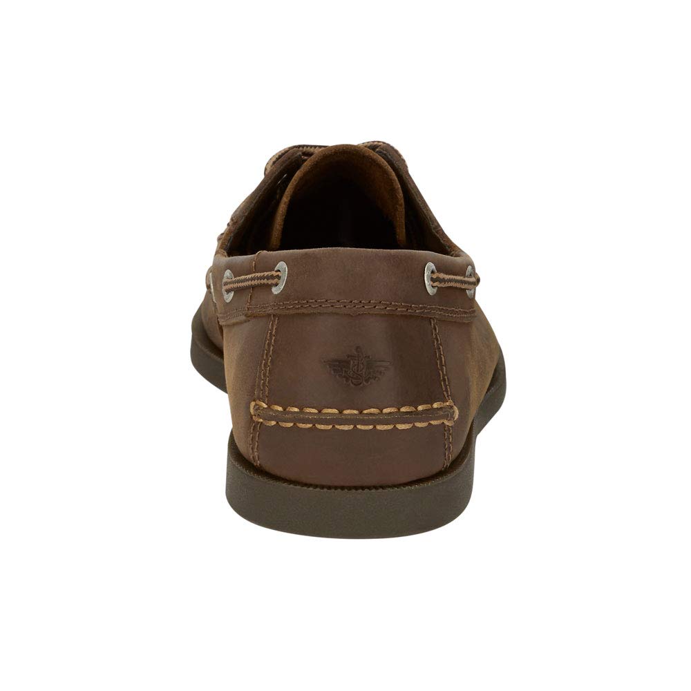 Dockers Men’s Vargas Leather Handsewn Boat Shoe,Rust, 10.5 M US