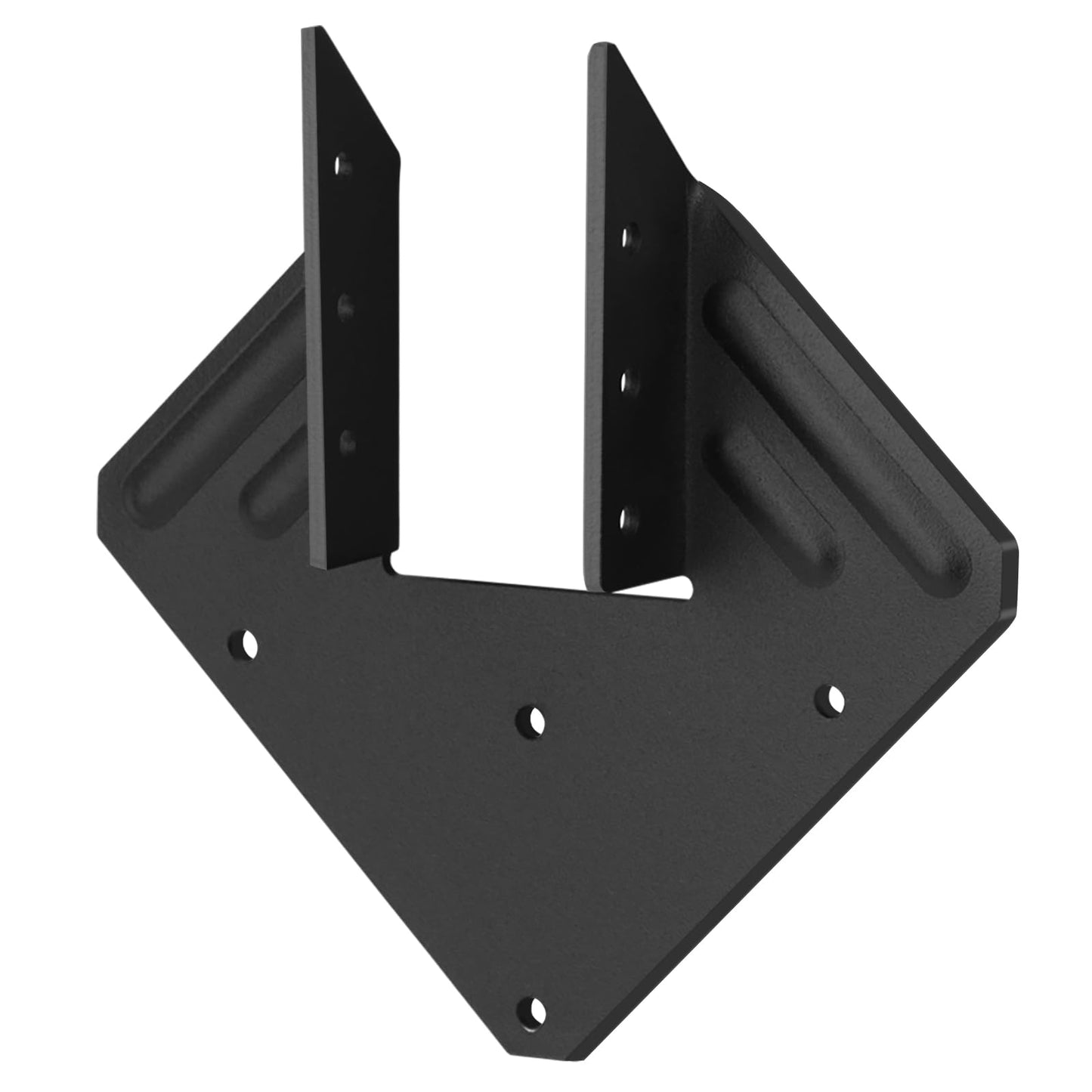 20 Pcs Black Hurricane Tie for Rafter,13 Gauge(Thick 2.2mm) Joist Hangers Fit 2x4,2x6 Truss to Rafter Connector for Roofing Trusses Wood Timber Brackets,Powder Coating
