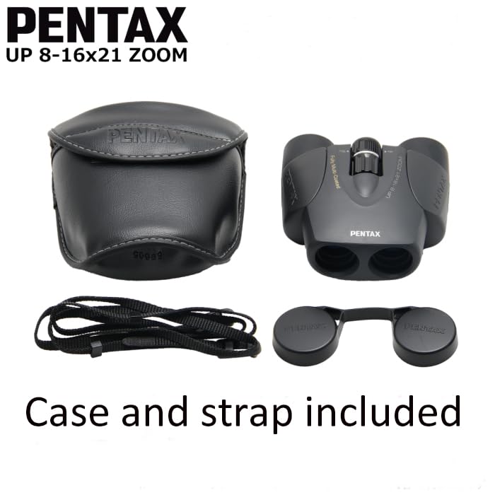Pentax UP 8-16x21 Green Binoculars (Green) Fully-multi coating Zoom Tripod socket provide
