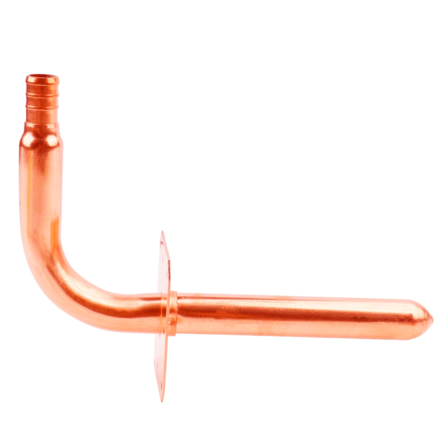 WHK 10 Packs 1/2 Inch Copper PEX Stub Out Pex-B Copper Stub Out Elbow with Wall Flange with Wall Flange 1/2" x 6"