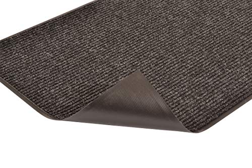 Notrax 109 Brush Step Carpeted Indoor/Outdoor Entrance Mat for Home or Office, 3' X 5', Absorbent Slip Resistant Heavy Duty Entry Mat, Charcoal, 109S0035CH