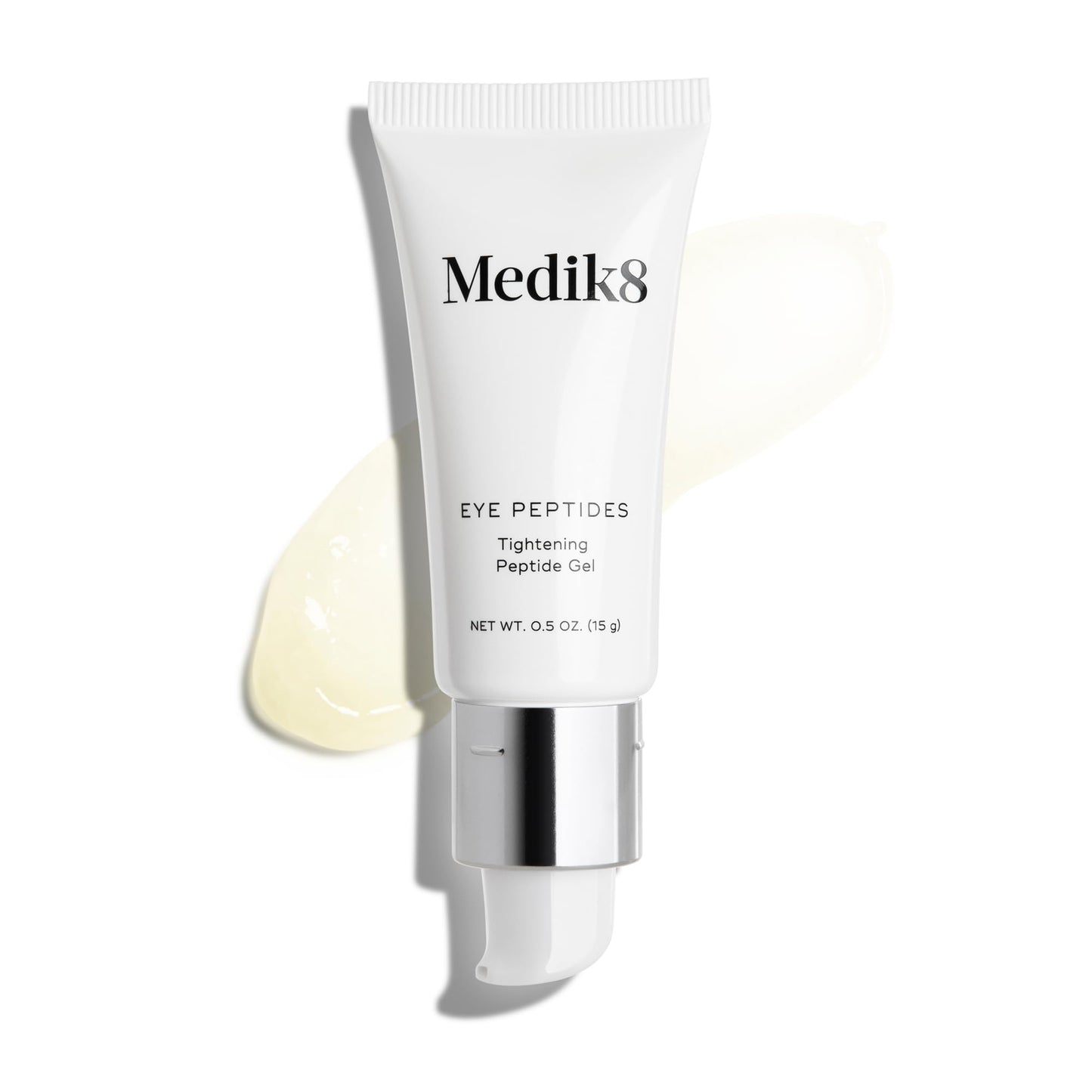 Medik8 Eye Peptides - Firming, Hydrating Daily Under Eye Gel - Smoothing, Tightening, Anti-Aging - Gently Smooths and Plumps Wrinkles - 0.5 oz