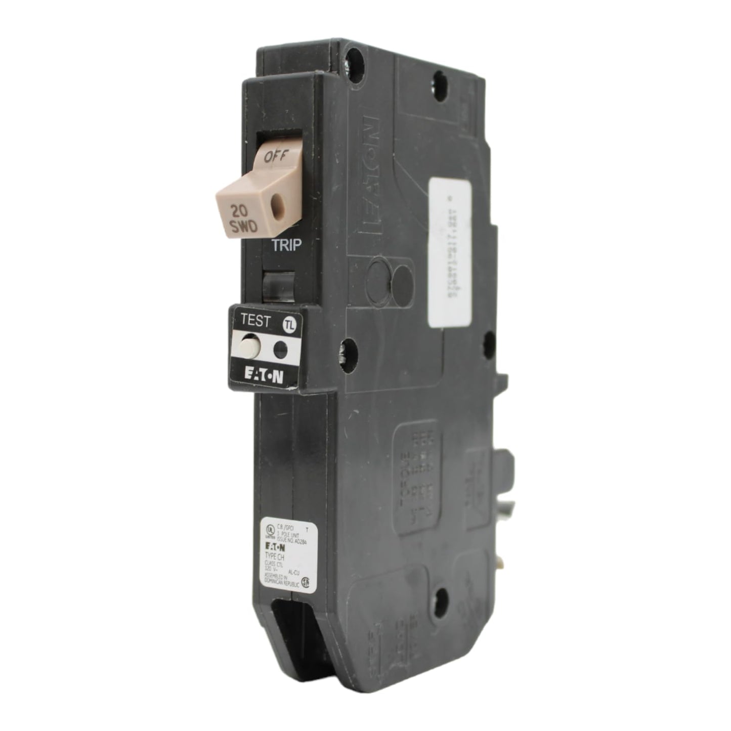 Eaton Cutler-Hammer CHFP120GF 20A GFCI Circ Breaker - Quantity 1