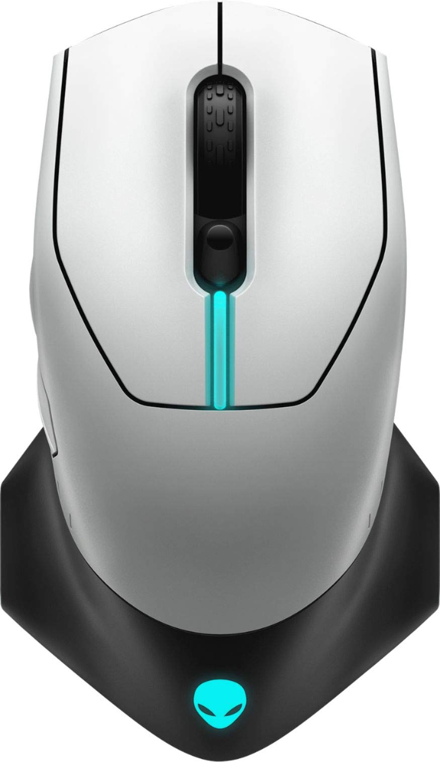 Alienware Wired/Wireless Gaming Mouse 610M-Light, Lunar Light