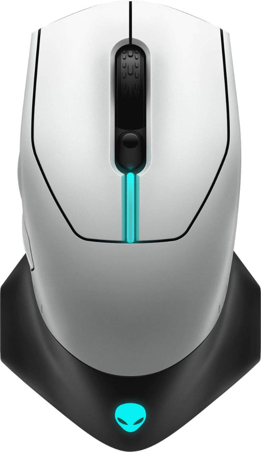 Alienware Wired/Wireless Gaming Mouse 610M-Light, Lunar Light