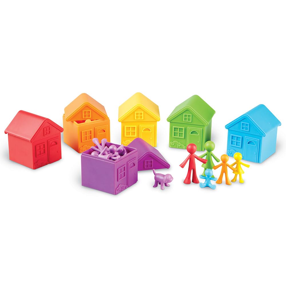 Learning Resources All About Me Sorting Neighborhood - 42 Pieces, Ages 3+ Social Emotional Learning Toys, Toddler Learning Toys
