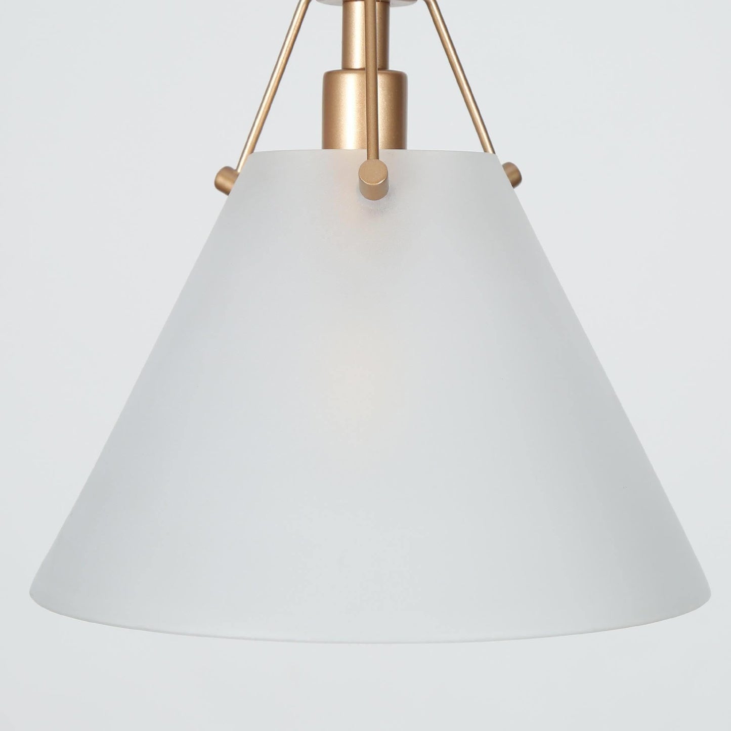 KSANA Gold Pendant Light, Modern Pendant Lights Kitchen Island with Frosted Glass Pendant Hanging Lights for Dining Room, Kitchen, Bedroom, 7.9" W