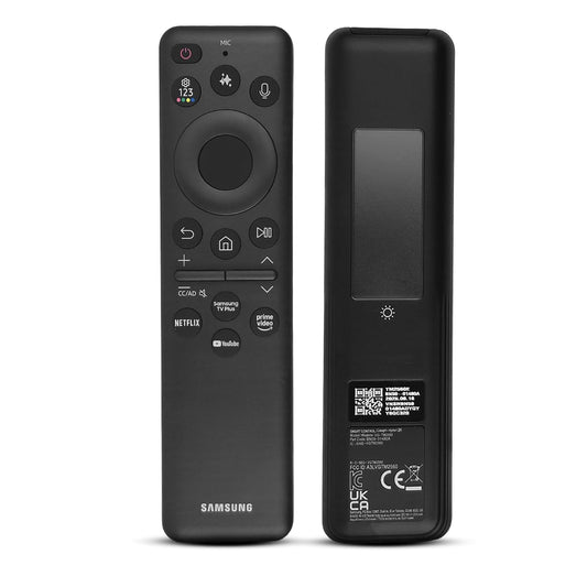 Ceybo Original Solar Voice Remote Control Replacement with YouTube Netflix Shortcut for Samsung Smart TVs, Compatible with Neo QLED 8K, QLED (BN59-01480A)