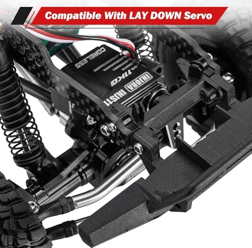 INJORA 39g LCG Carbon Fiber Chassis Frame Kit with 6g Battery Tray for 1/18 TRX4M Defender Bronco K10 F150 RC Crawler Upgrade