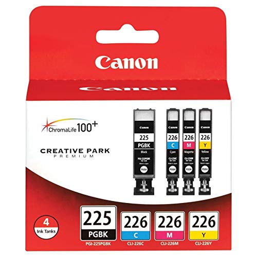 Canon PGI225/CLI226 Genuine Color Multi Pack, Compatible with iP4820, MG5220, MG5120, MG6120, MG8120, MX882, iX6520, iP4920, MG5320, MG6220, MG8220, and MX892 Printers