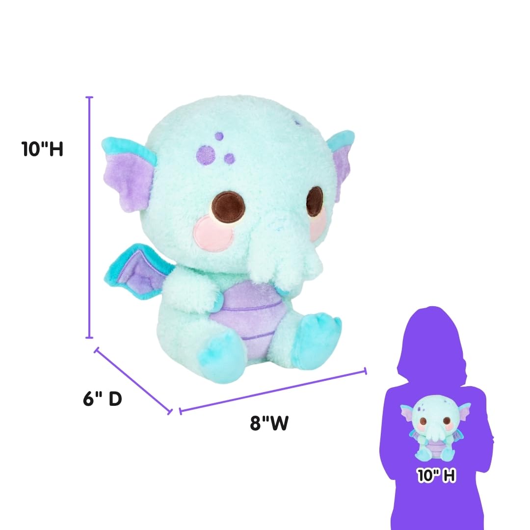 Cuddle Barn PlushGoals - Lulu The Curious Cthulhu | Cute Kawaii Soft Plush Cuddly Cryptid, 10 inches