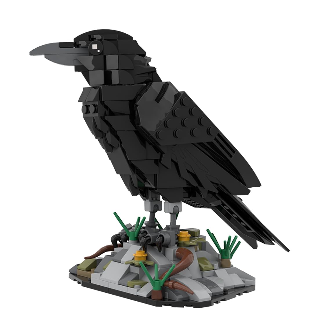 Aetheria Raven Bird Animal Building Set 357 Pieces Animals Bird Bricks Home Office Decor Art Ornament, Creative Construction Collectors & Enthusiasts for Adults - 1468 Pieces Designed by SKABRAM
