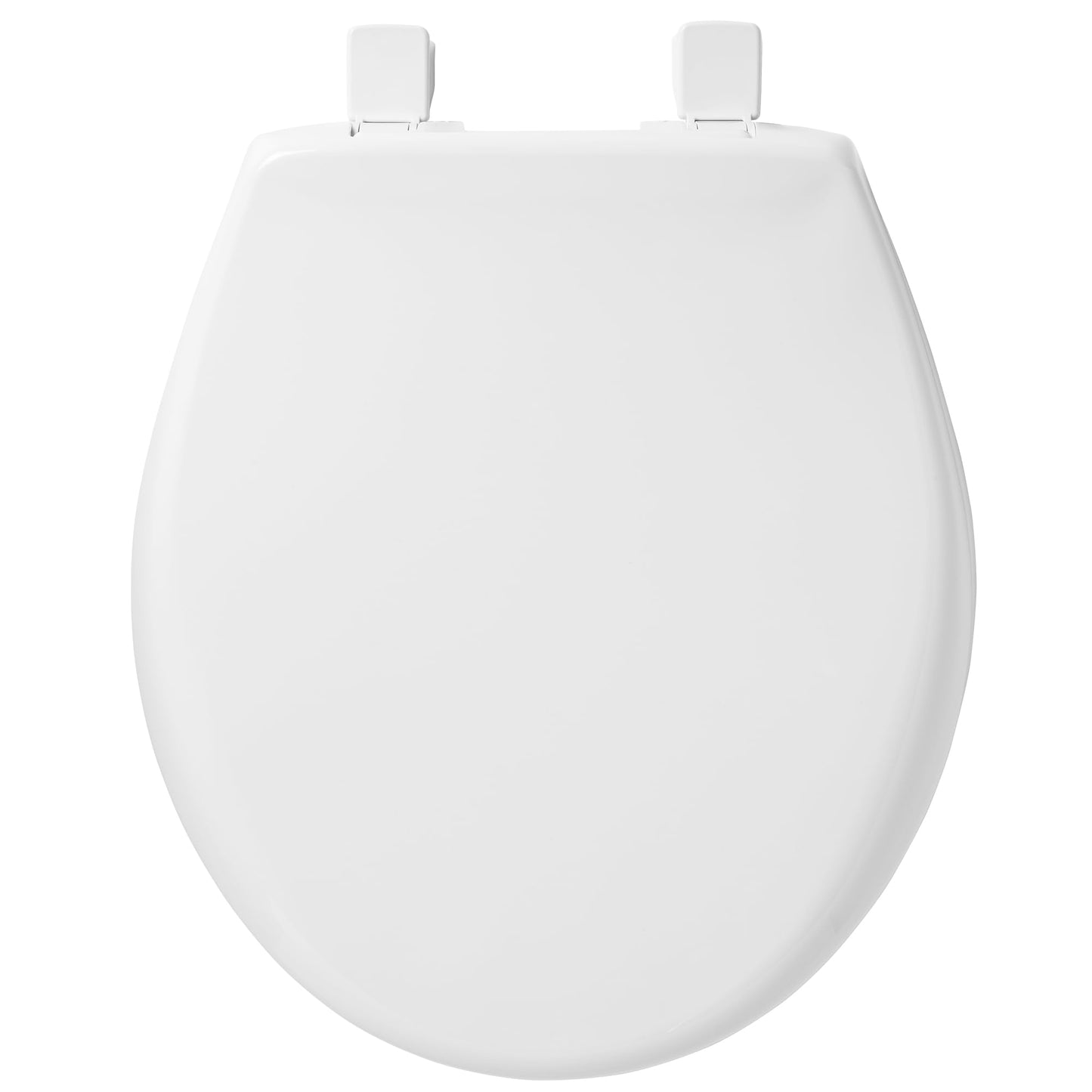 BEMIS 790TDGSL Commercial Heavy Duty Closed Front Toilet Seat with Cover, Industrial No Slam Seat with Secure Installation, Made in USA, Round, White