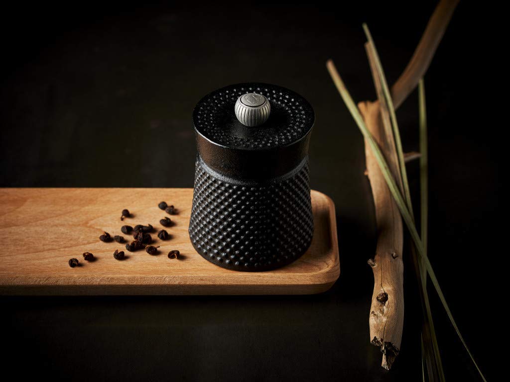 Peugeot 35402 BALI FONTE Cast Iron Pepper Mill, 8cm/3 In, Black