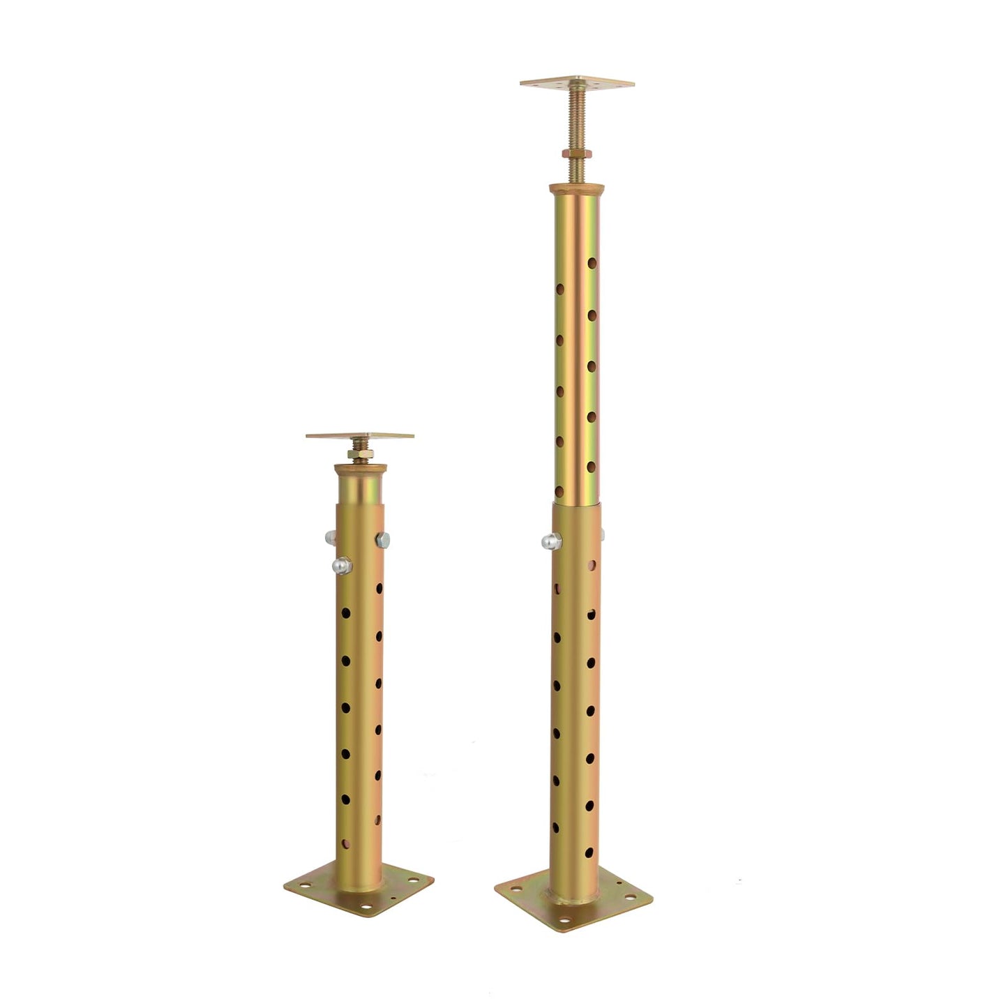 2 Pcs Adjustable House Floor Jacks, 18"-36”(1'5"-3') Height Range, Heavy Duty Support Joist Beam Basement Jack Post Pole for Leveling, Maximum Height Capacity 5570lbs, Galvanized