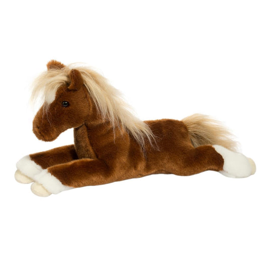 Douglas Wrangler Horse Plush Stuffed Animal – Realistic Chestnut Ranch Horse Plush Toy for Kids, Horse Lovers & Animal Lovers, 15" Long (38 cm)