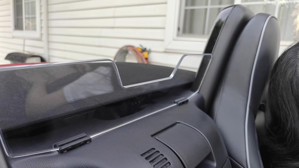 Jovfce Wind Deflector for MX-5 Miata ND Soft Top 2015-2025, No-Drill Tool-Free Installation, Reduces Wind Noise