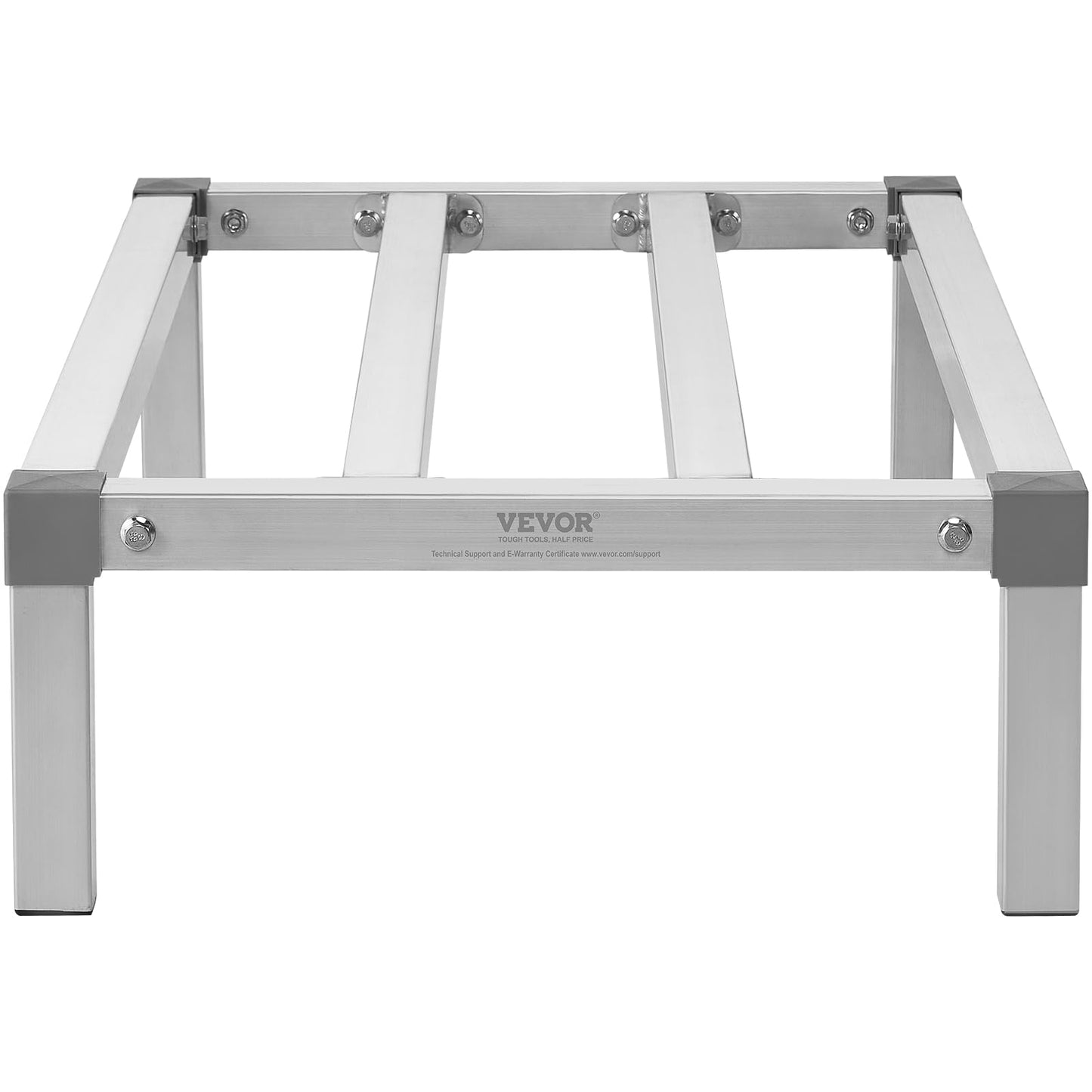 VEVOR Aluminum Dunnage Rack, 36” x 20” Commercial Food Floor Rack, 8” Off The Floor, 1000 lbs Capacity All-Welded Aluminum Storage, for Storage in Restaurants, Kitchens, Garages and Vehicles